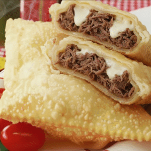 Pastel carne com queijo