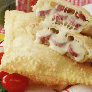 Pastel de calabresa e queijo